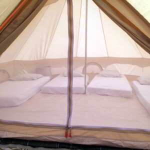 Bivouac chevaux, exemple d'aménagement du tipi