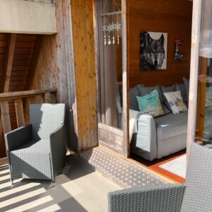 T3 Lamadado à Super-Besse, terrasse orientée sud et salon