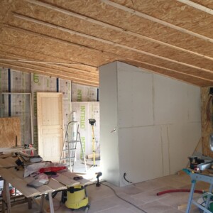 Les plans évoluent au fur et à mesure des travaux. Lama-gîte à Gourdon, travaux de restauration